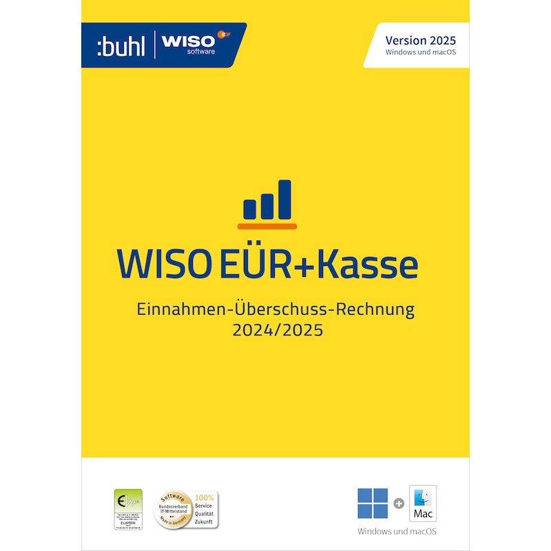 Buhl Data WISO EÜr+Kasse 2025 PC und Mac | Download & Produktschlüssel