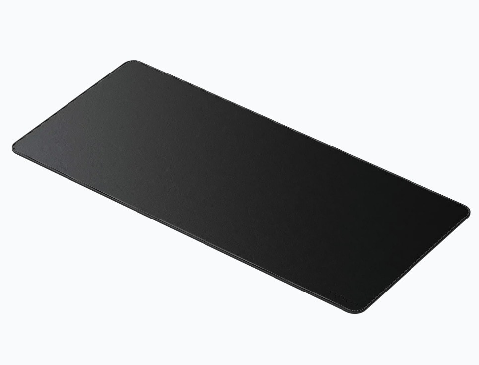 Satechi Vegan-Leather Premium Desk Mat Schwarz