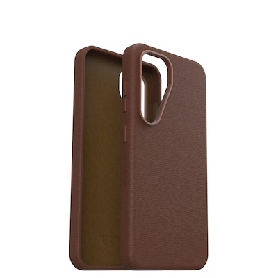 OtterBox Symmetry Cactus Leather Case für Samsung Galaxy S25 Rich Adove - brown