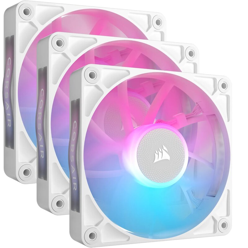 Pack LED günstig Kaufen-Corsair iCUE LINK RX120 RGB Starter Kit, weiß, LED-Steuerung, 120mm, 3er-Pack. Corsair iCUE LINK RX120 RGB Starter Kit, weiß, LED-Steuerung, 120mm, 3er-Pack <![CDATA[• 3x 120x120mm Lüfter, 25 mm Einbautiefe • Drehzahlbereich: 400 rpm bis 2100 rp