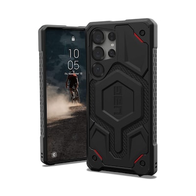 UAG Urban Armor Gear Monarch Pro Case mit Magnet-Modul Samsung Galaxy S25 Ultra kevlar schwarz
