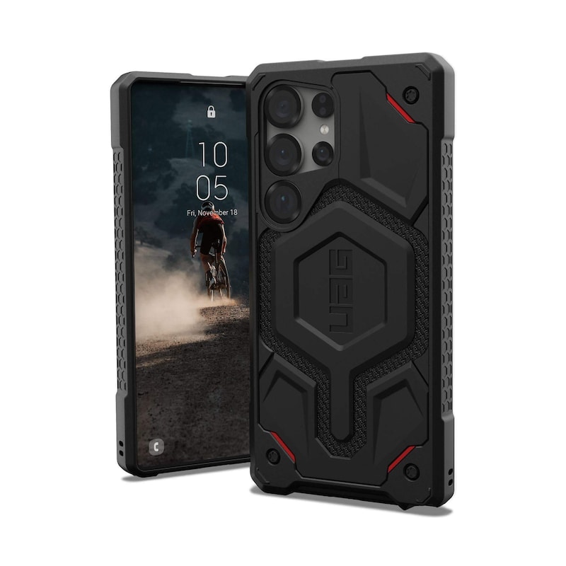 Monarch günstig Kaufen-UAG Urban Armor Gear Monarch Pro Case mit Magnet-Modul Samsung Galaxy S25 Ultra kevlar schwarz. UAG Urban Armor Gear Monarch Pro Case mit Magnet-Modul Samsung Galaxy S25 Ultra kevlar schwarz <![CDATA[• Farbe: Schwarz, kompatibel zu Galaxy S25 Ultra • Back