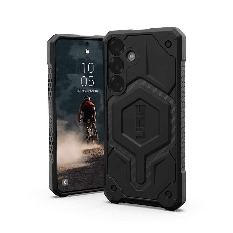 Monarch günstig Kaufen-UAG Urban Armor Gear Monarch Pro Case mit Magnet-Modul Samsung Galaxy S25+ carbon fiber. UAG Urban Armor Gear Monarch Pro Case mit Magnet-Modul Samsung Galaxy S25+ carbon fiber <![CDATA[• Farbe: Schwarz, kompatibel zu Galaxy S25+ • Backcover aus TPU • Bes