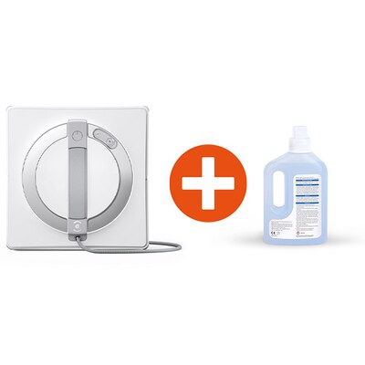 Bundle: ECOVACS WINBOT W2 OMNI Fensterreinigungsroboter + 1L Reinigungslösung