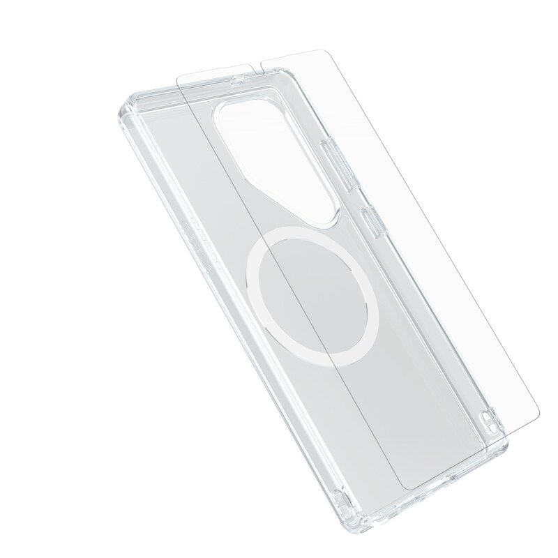 OtterBox Symmetry Clear Magnets Case + Premium Glass für Samsung Galaxy S25 Ultra clear