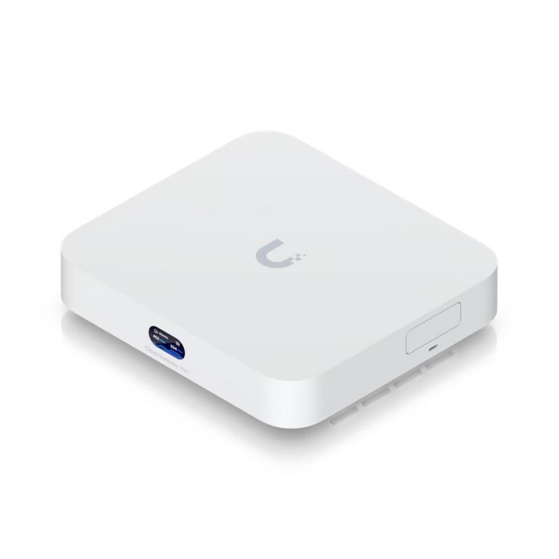 Quad SSD günstig Kaufen-Ubiquiti Cloud Gateway Max. Ubiquiti Cloud Gateway Max <![CDATA[• Netzwerk Gateway • 5 Ports 2,5 GbE (1x WAN) • Quad-core ARM® Cortex®-A53 at 1.5 GHz - 3 GB DDR4 • NVMe-Speicherslot für SSD • 2,4cm-Statusdisplay - Stromversorgung über USB-C]]>. 
