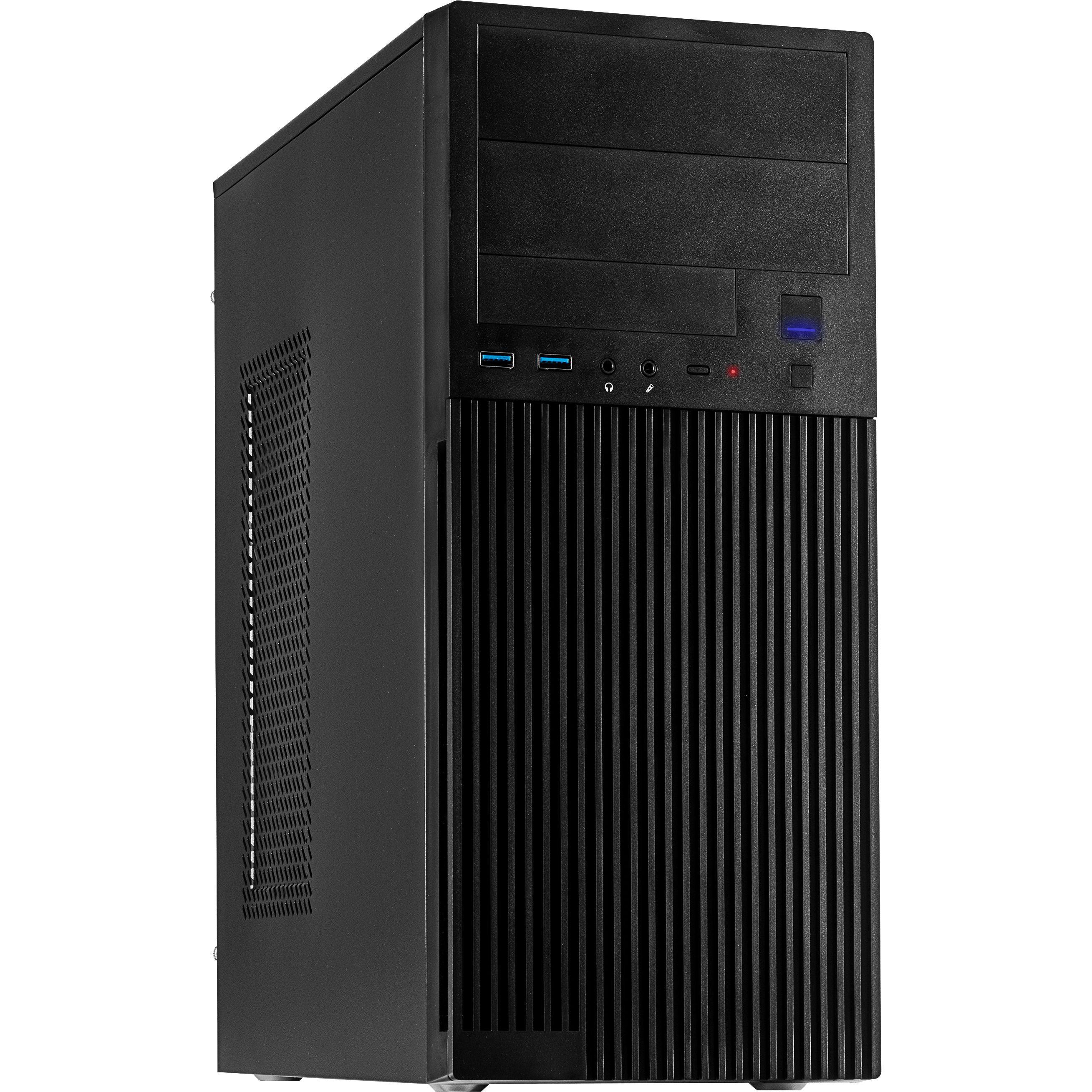 Inter-Tech IT-2815 Linear PC Gehäuse Midi-Tower Schwarz