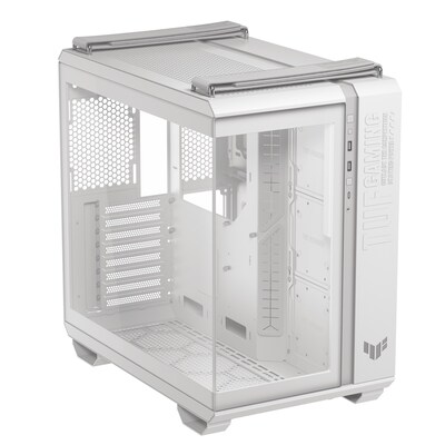 ASUS TUF Gaming GT502 Horizon Weiß ATX Midi-Tower Gaming Gehäuse mit Glasfenster