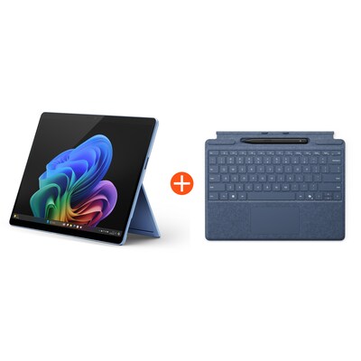 Microsoft Surface Pro (11. Edition) Copilot+ PC 13" OLED 2in1 Saphir Snapdragon® X Elite 16GB/1TB SSD Win11 EP2-08390 ohne Netzteil inkl. MS Surface Pro Keyboard mit Slim Pen saphir
