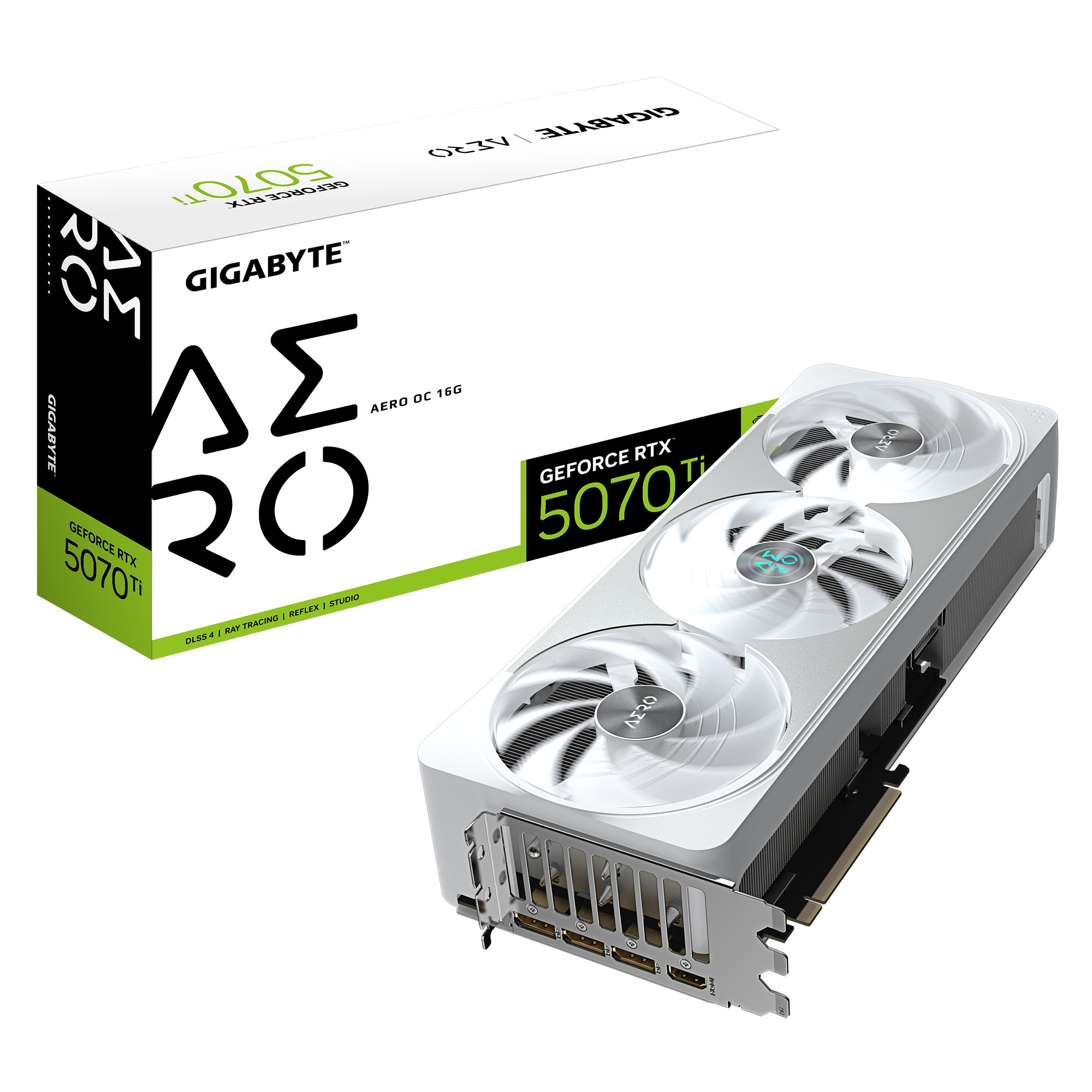 GIGABYTE GeForce RTX 5070 Ti AERO OC 16G Grafikkarte HDMI/DP