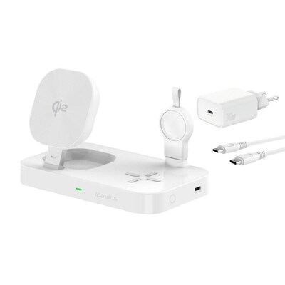 4Smarts  Qi2 Ladestation Trident mit Charger für Samsung Watch, weiß | 04252011910731