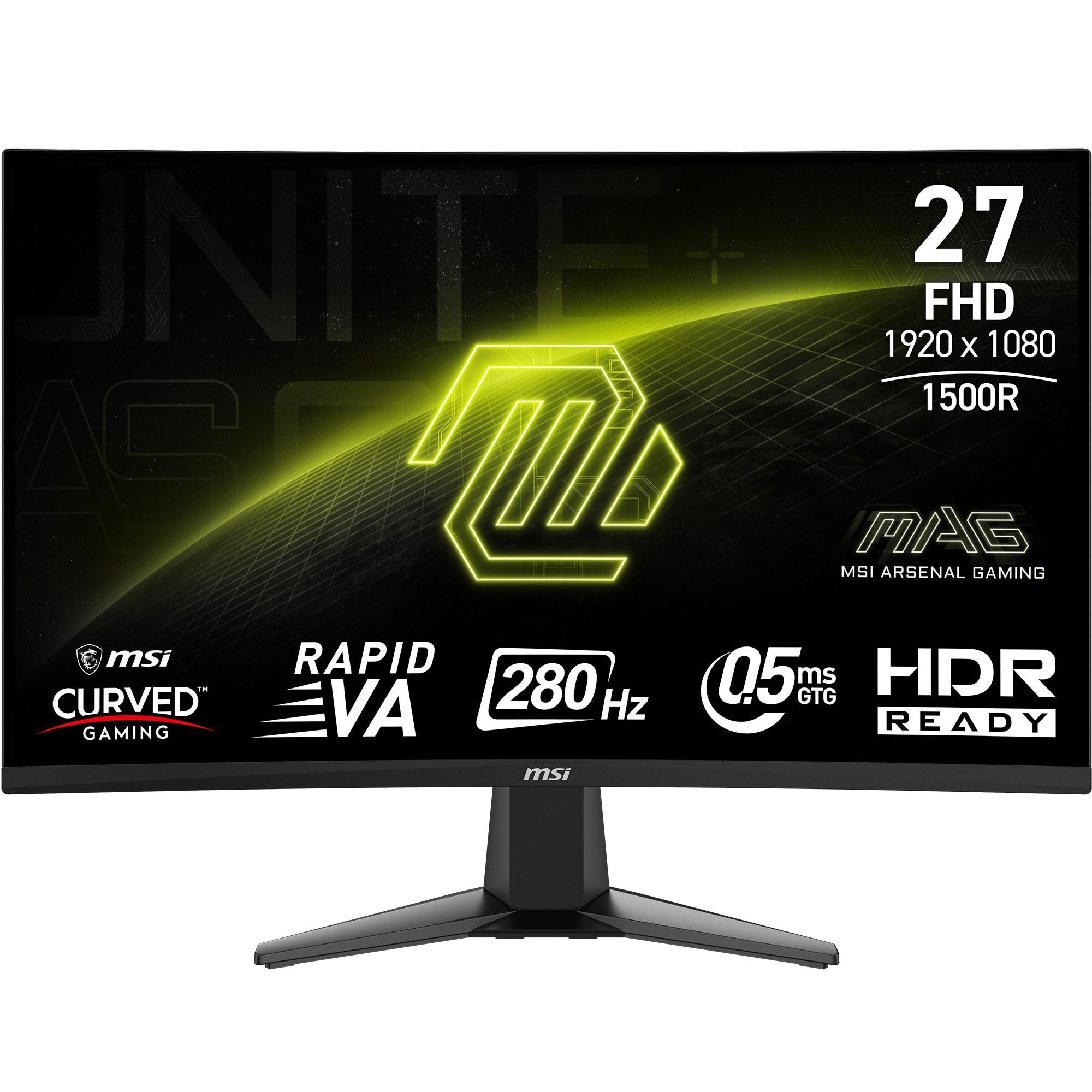 MSI MAG 276CXFDE 27 Zoll Full HD Rapid VA Panel 16:9 280 Hz Curved Gaming Monitor