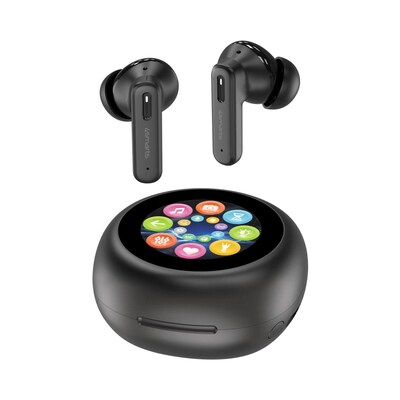 Image of 4smarts True Wireless Bluetooth Kopfhörer SkyBuds Screen ANC schwarz