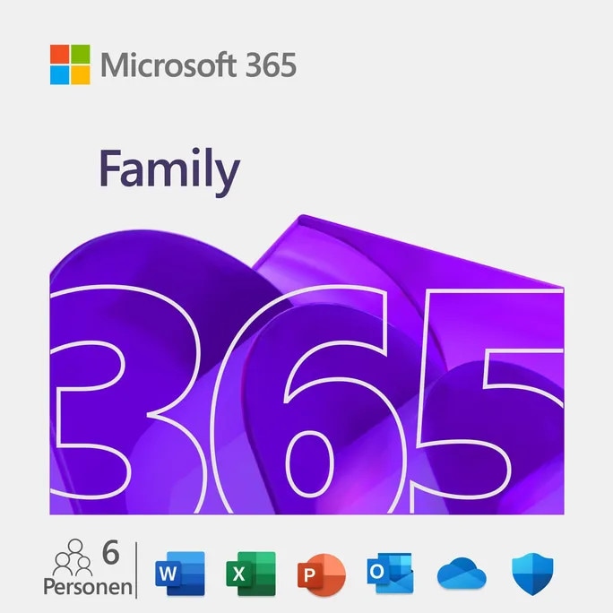 Microsoft 365 Family (Office-Apps inkl. Copilot-KI und 6TB Cloudspeicher) | Download & Produktschlüssel