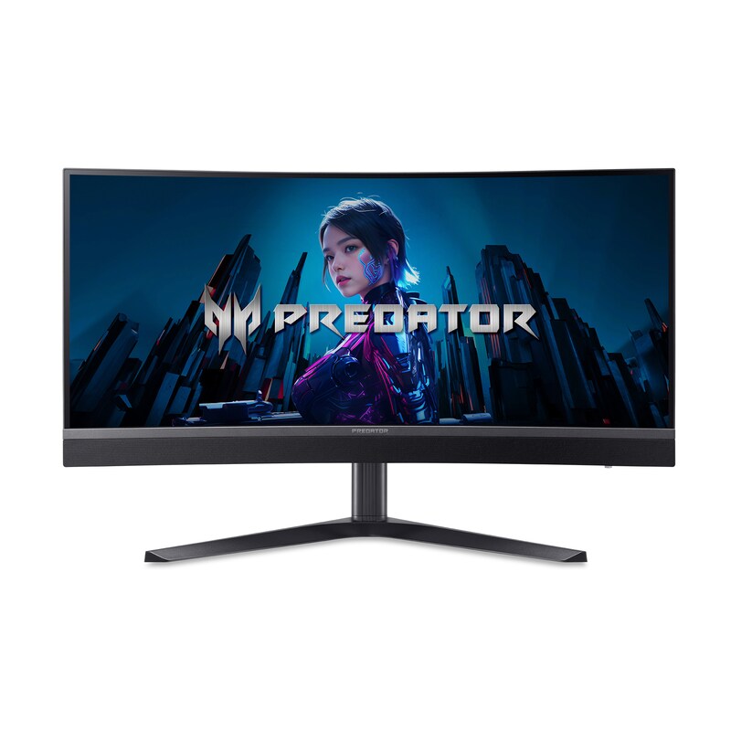 Acer Predator X34 V3 Gaming Monitor - 34 Zoll UWQHD Curved MiniLED 180Hz 1ms FreeSync Premium HDMI USB-C PD90W