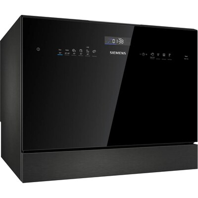 Siemens SK25IB00TE iQ500 Freistehender Kompakt-Geschirrspüler 55cm EEK E schwarz