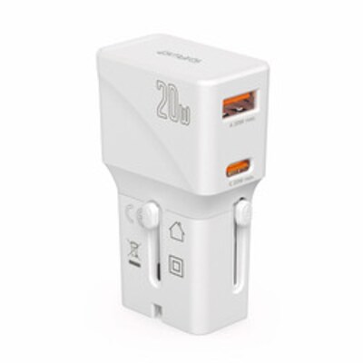 Image of 4smarts Ladegerät Weltreiseadapter Nomad Pocket 20W weiß
