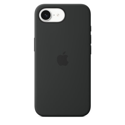 Apple iPhone 16e Silikon Case schwarz