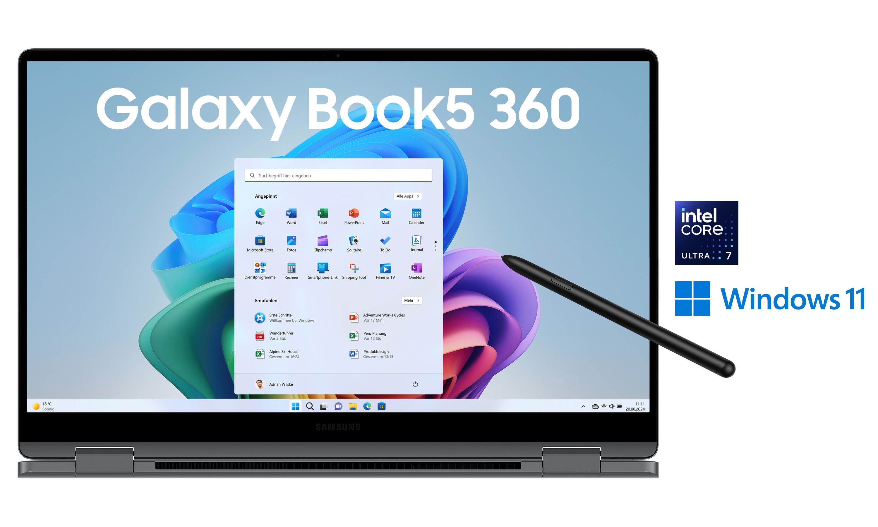 SAMSUNG Galaxy Book5 360 15" AMOLED Ultra 7 256V 16GB/1TB SSD Win11 Copilot+PC