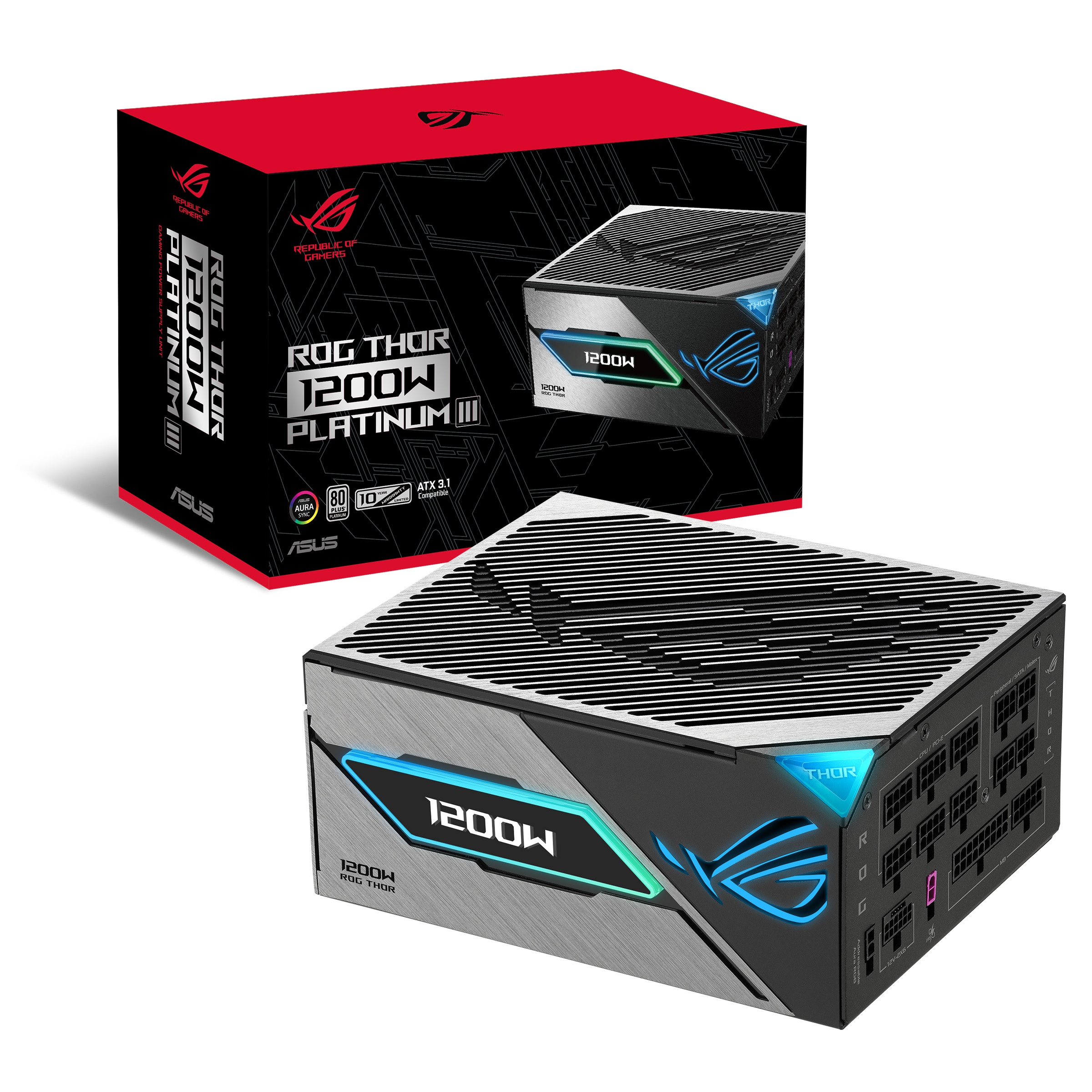 ASUS ROG Thor Platinum 1200P III 1200W Platinum Gaming Netzteil Modular PCIe5.0