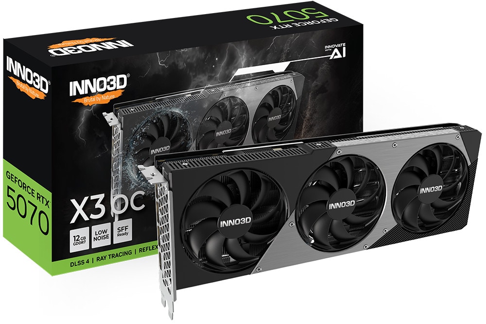 INNO3D GeForce RTX 5070 X3 OC 12GB Grafikkarte 3xDP/HDMI