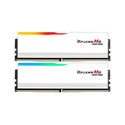 G.Skill 96GB (2x48GB)  Ripjaws M5 Neo RGB White DDR5-6400 CL32 RAM Speicher Kit | 04713294235381
