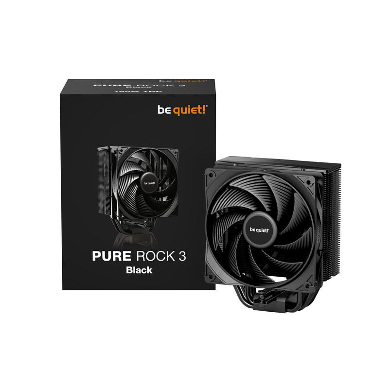 be quiet! Pure Rock 3 CPU Kühler für Intel und AMD CPU schwarz
