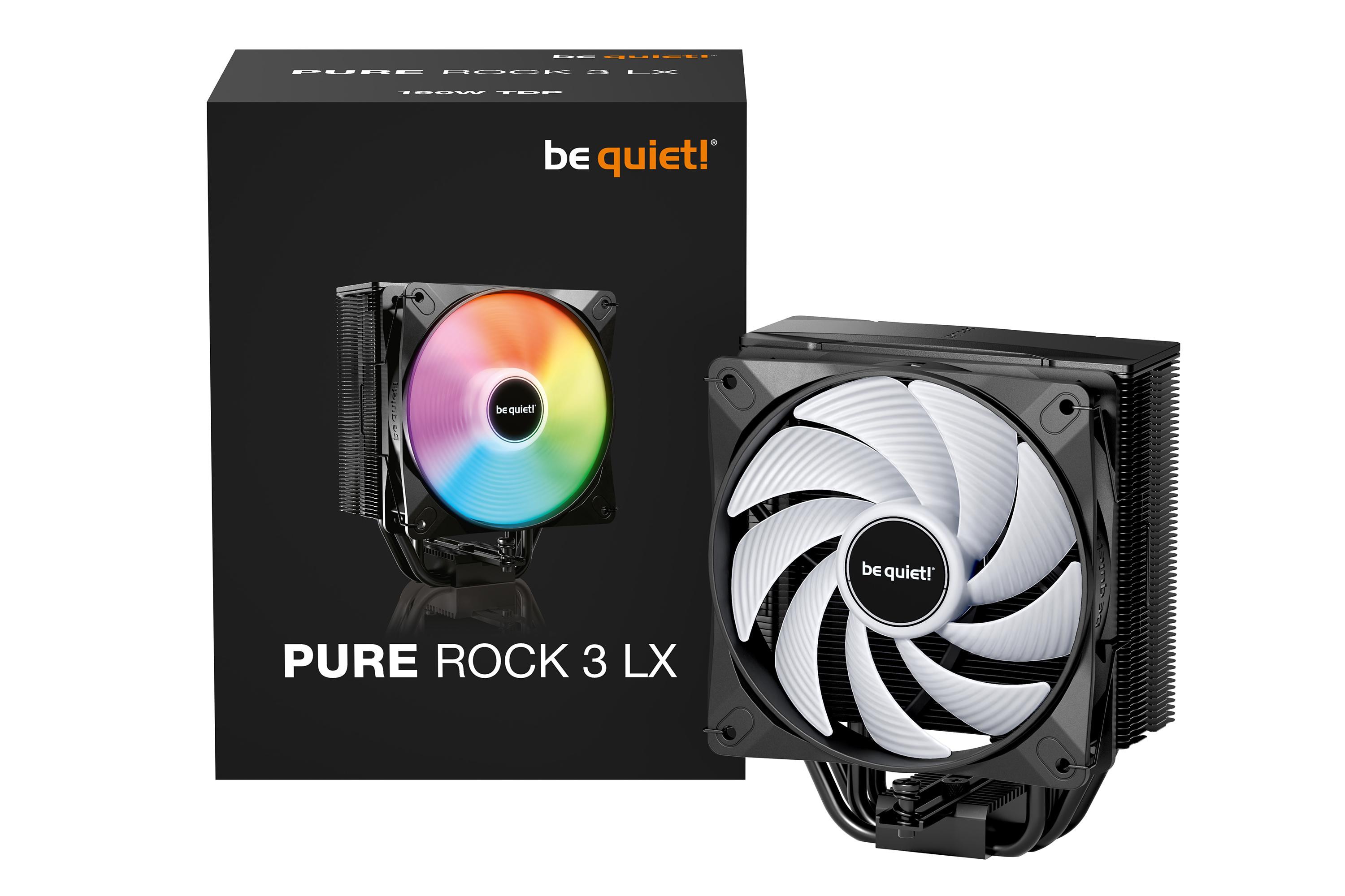 Be Quiet! Pure Rock 3 Lx Argb Cpu Kühler Für Intel Und Amd Cpu Schwarz Bk040