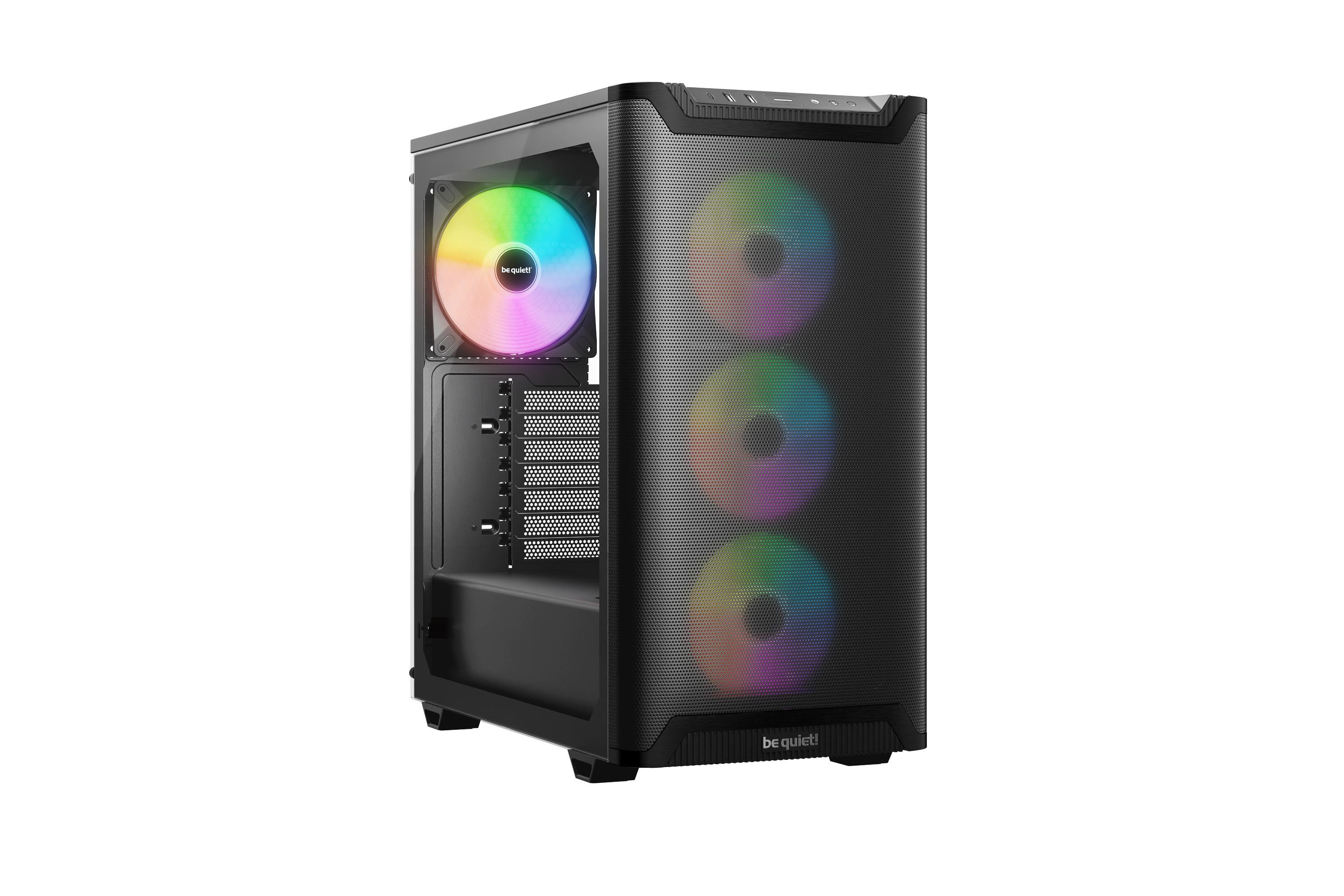 be quiet! Pure Base 501 LX Schwarz Midi Tower Gaming Gehäuse mit Seitenfenster