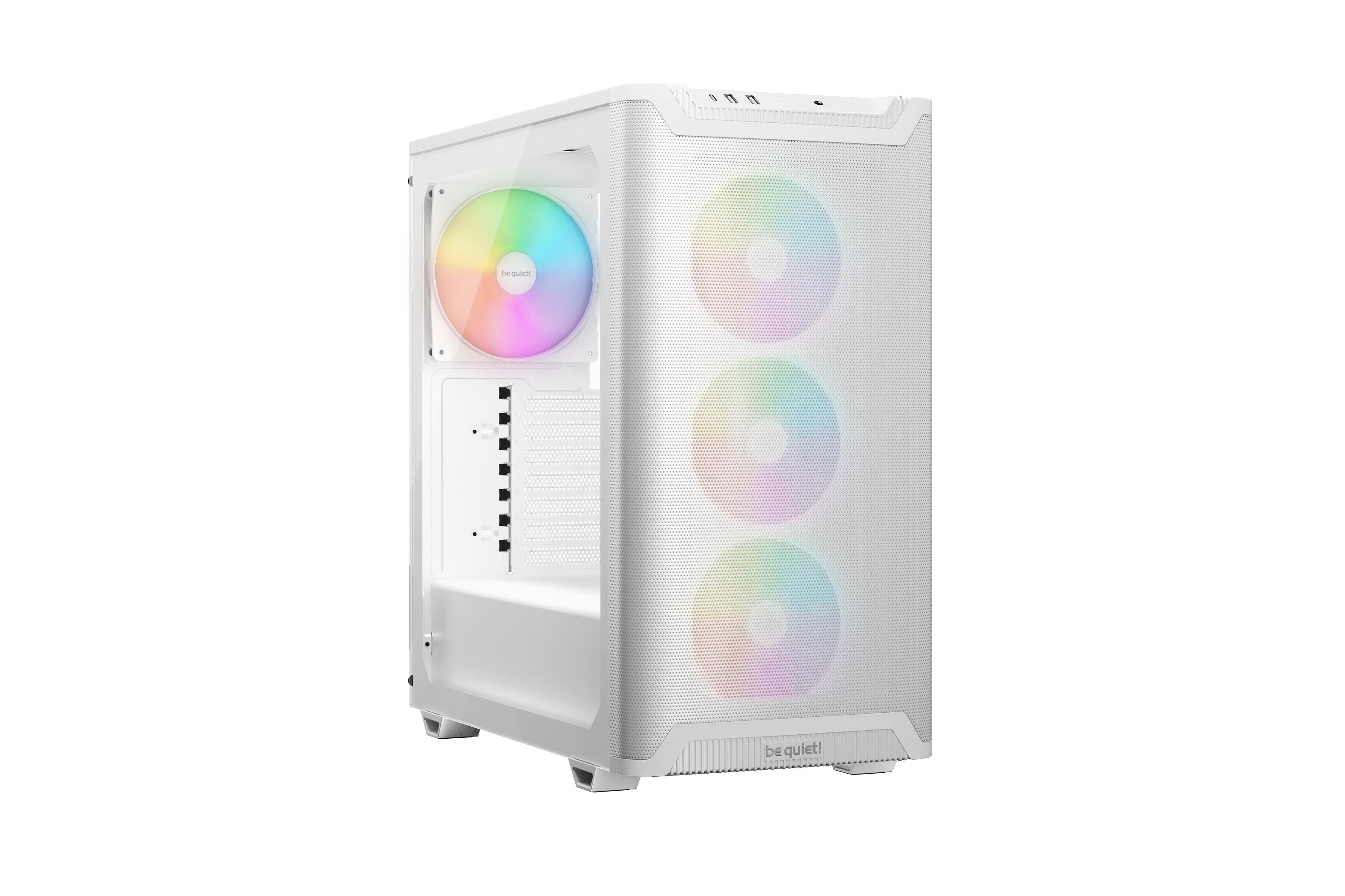 be quiet! Pure Base 501 Gaming PC Gehäuse Midi-Tower Weiß