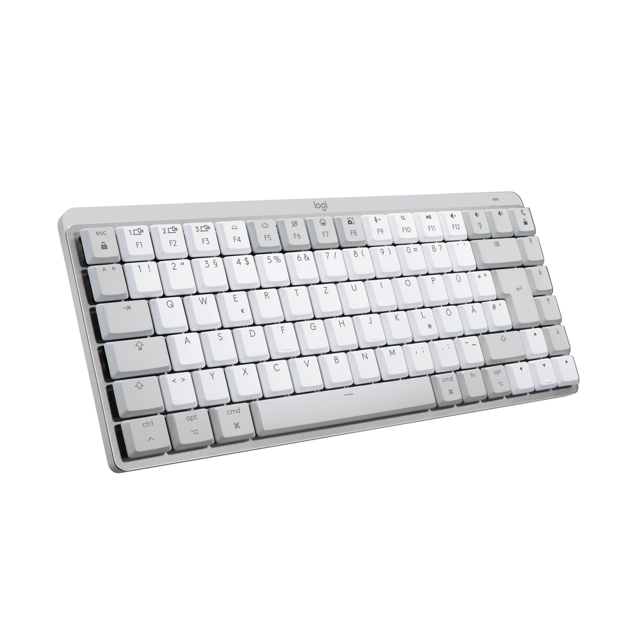Logitech MX Mechanical Mini for Mac Tastatur kabellos (Logi Bolt), Grau