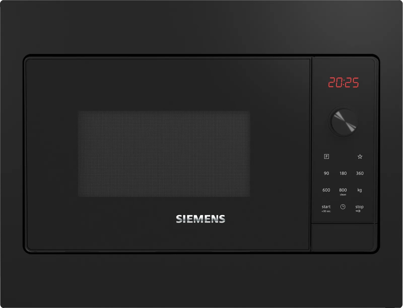 Siemens iQ300 BF523LMB3 Einbau-Mikrowelle Schwarz, Edelstahl