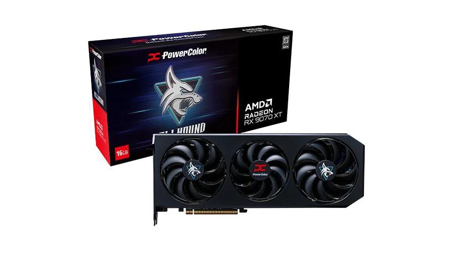 POWERCOLOR AMD Radeon RX 9070 XT Hellhound OC 16GB GDDR6 Grafikkarte HDMI/3xDP