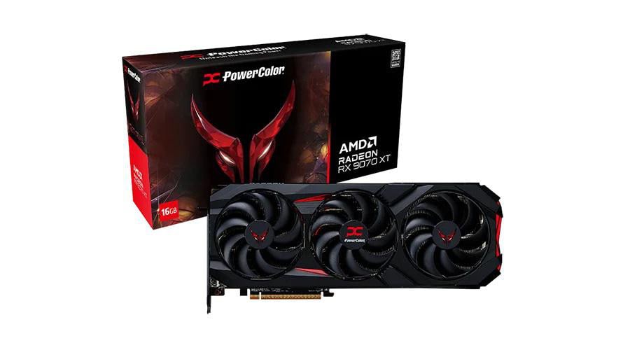 POWERCOLOR AMD Radeon RX 9070 XT Red Devil OC 16GB GDDR6 Grafikkarte HDMI/3xDP