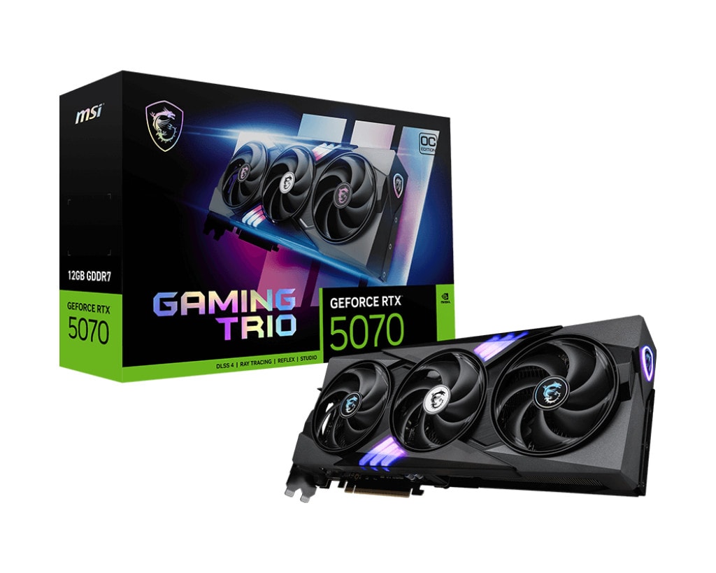 MSI GeForce RTX 5070 GAMING TRIO OC Grafikkarte HDMI/DP