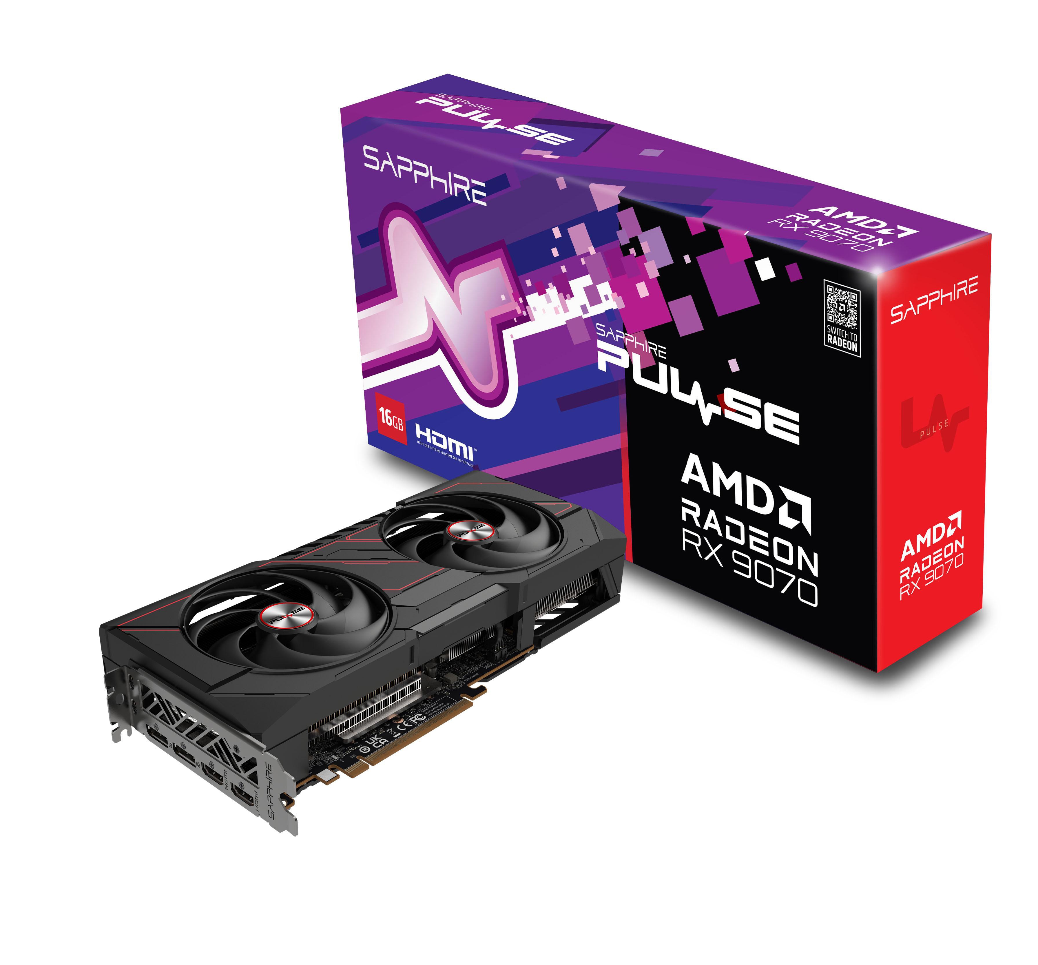 SAPPHIRE PULSE AMD Radeon™ RX 9070 GAMING Grafikkarte 16 GB