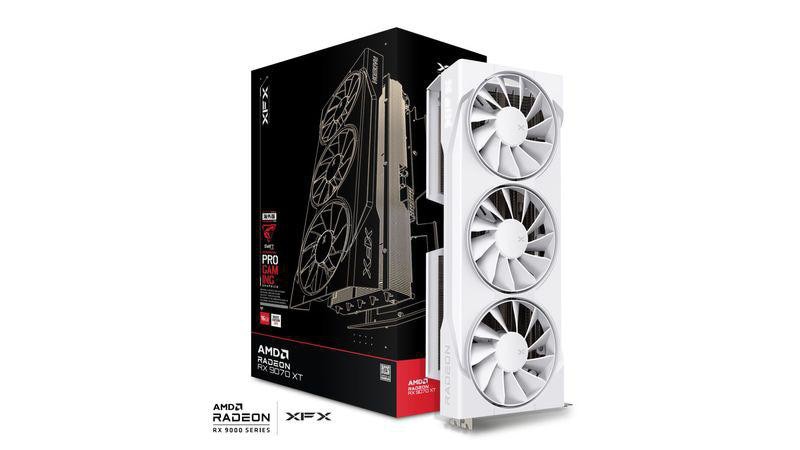Xfx Weiss Tarjeta Gráfica Swift Radeon Rx 9070 Xt 16Gb Gddr6 Weiß Triple Fan Pcie 5.0 - Image 8