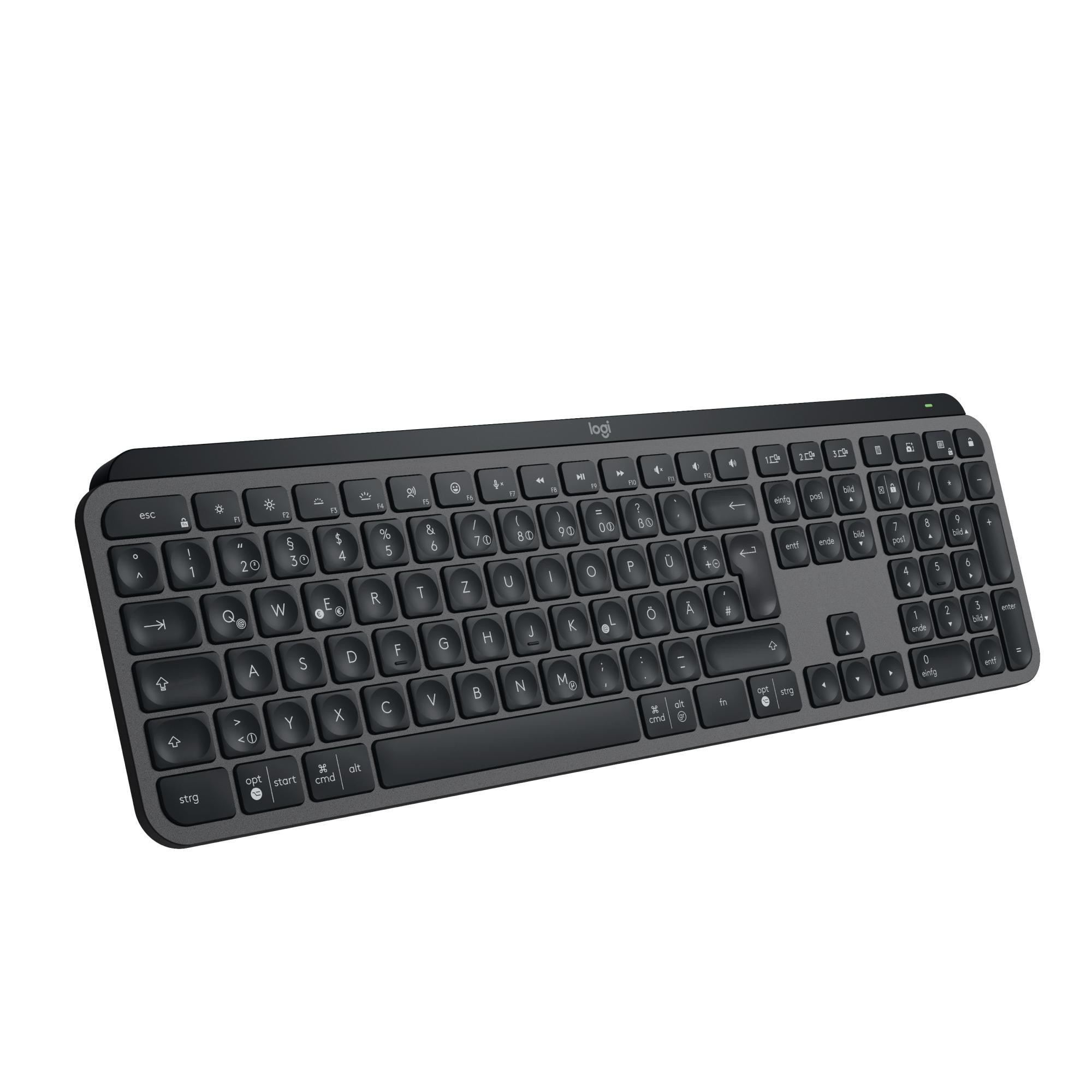 Logitech MX Keys S Grafit - USB-C/A, Bluetooth, Logi Bold Adapter, Windows- und Mac Layout, Management via Logitech Options+