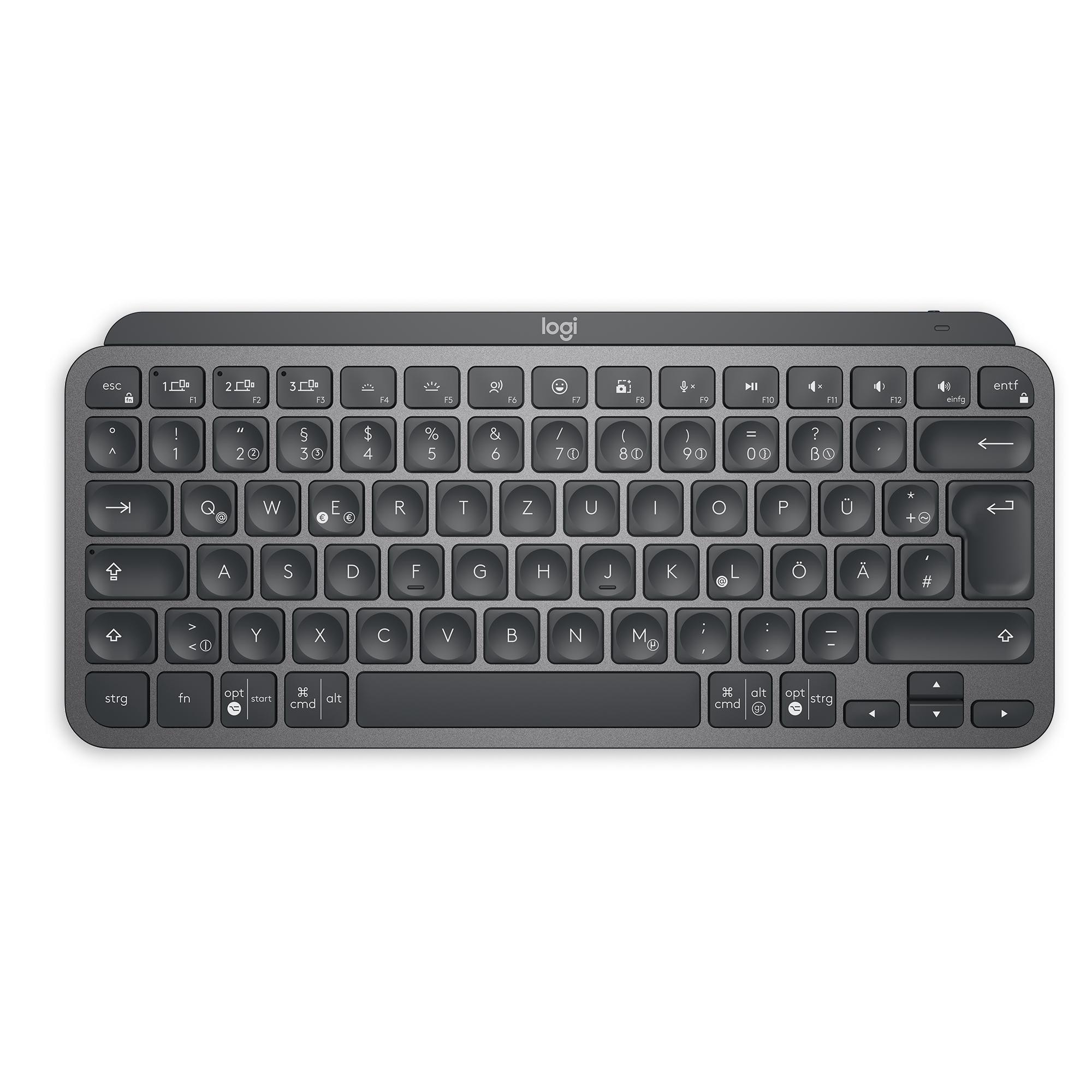 Logitech MX Keys Mini Tastatur kabelgebunden / kabellos (Logi Bolt), Schwarz