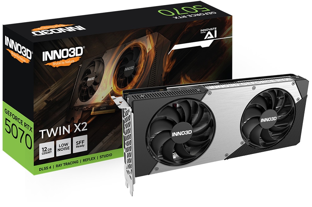 INNO3D GeForce RTX 5070 Twin X2 12GB Grafikkarte DP/HDMI
