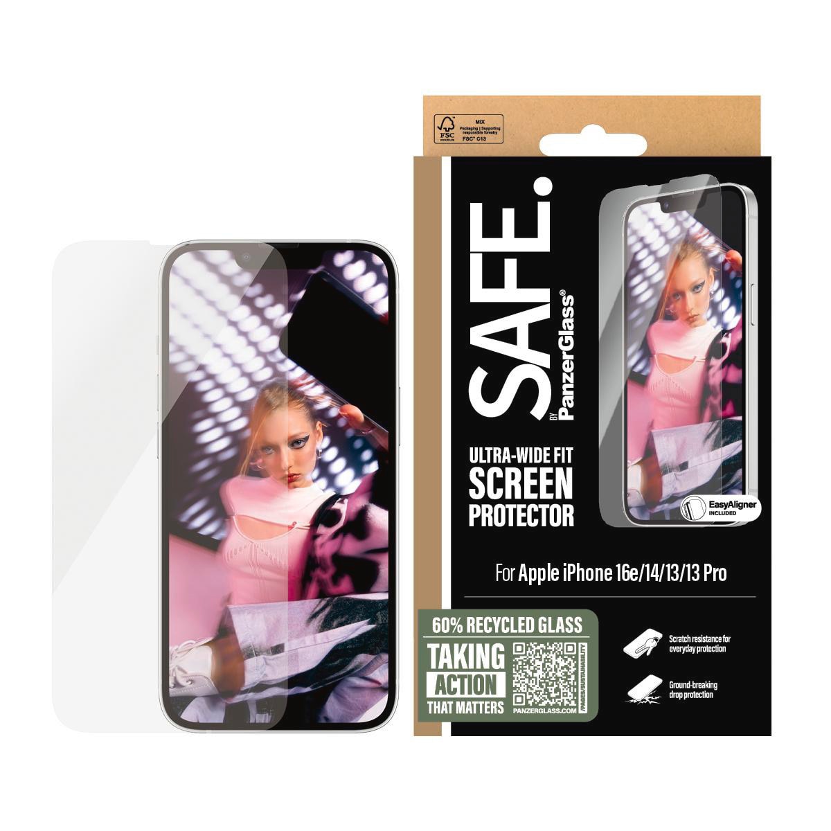 Panzerglass Safe. By Screen Protector Uwf Iphone 16E Sarnuwfg29845