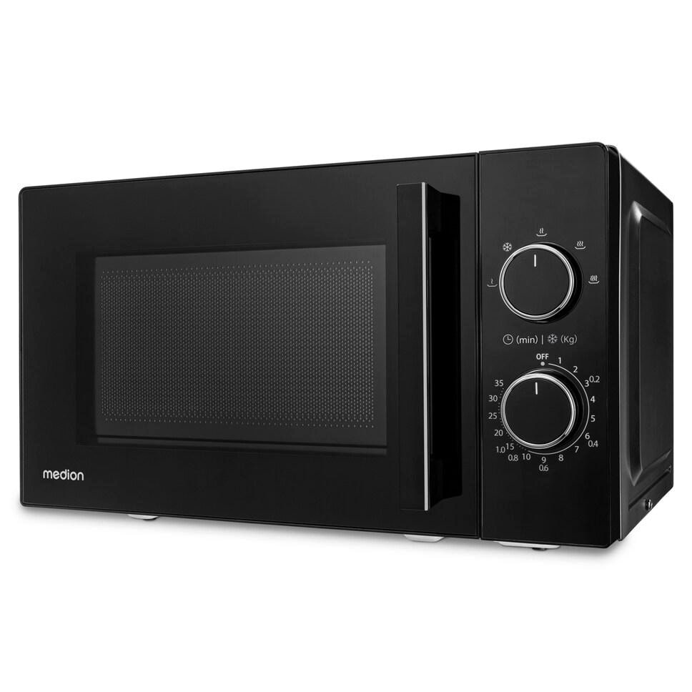 Medion MD 12011 Mikrowelle schwarz 20l, 800W, 5 Leistungsstufen
