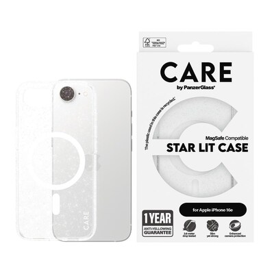 CARE by PanzerGlass® Case Flagship Combat w. MagSafe, Star Lit iPhone 16e