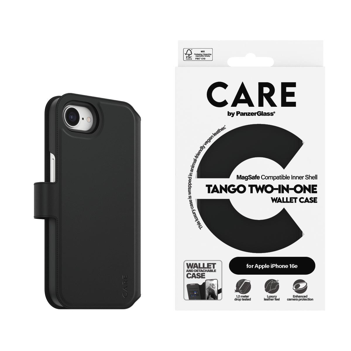 CARE by PanzerGlass® Case Feature Tango 2-in-1 Wallet iPhone 16e