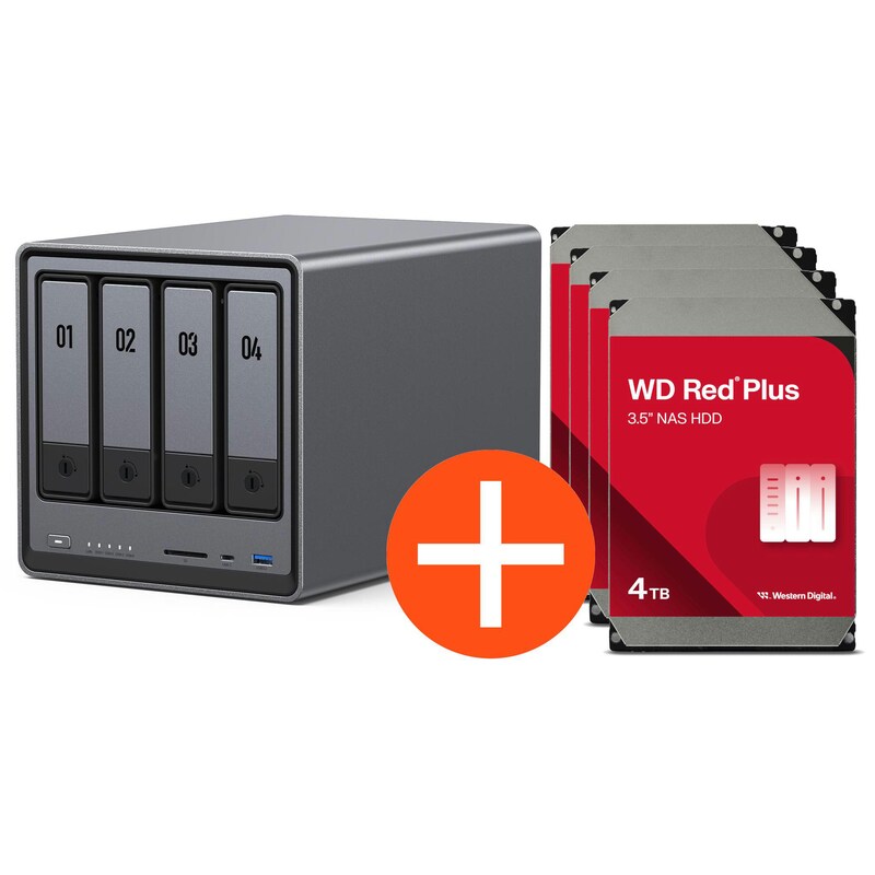 10 L günstig Kaufen-UGREEN NASync DXP4800 NAS System 4-Bay 16TB inkl. 4x WD WD40EFPX NAS HDD - 4 TB. UGREEN NASync DXP4800 NAS System 4-Bay 16TB inkl. 4x WD WD40EFPX NAS HDD - 4 TB <![CDATA[• 3.4GHz Intel N-Reihe N100 - 4 Kern-Prozessor • 8GB DDR5-4800 RAM • 6x 2,5