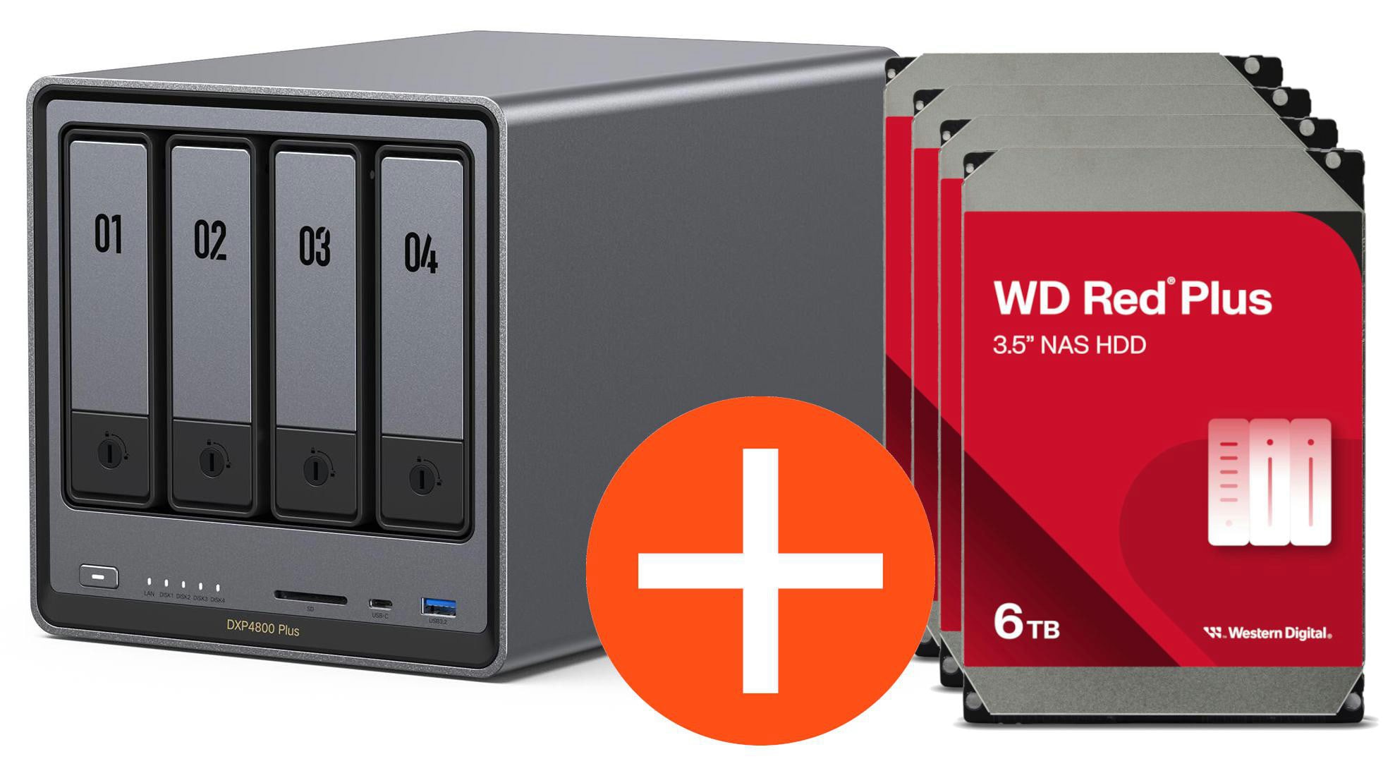 Ugreen Nasync Dxp4800 Plus Nas System 4-Bay 16Tb Inkl. 4X Wd Wd40efpx Nas Hdd - Tb Größe 4 - Image 33