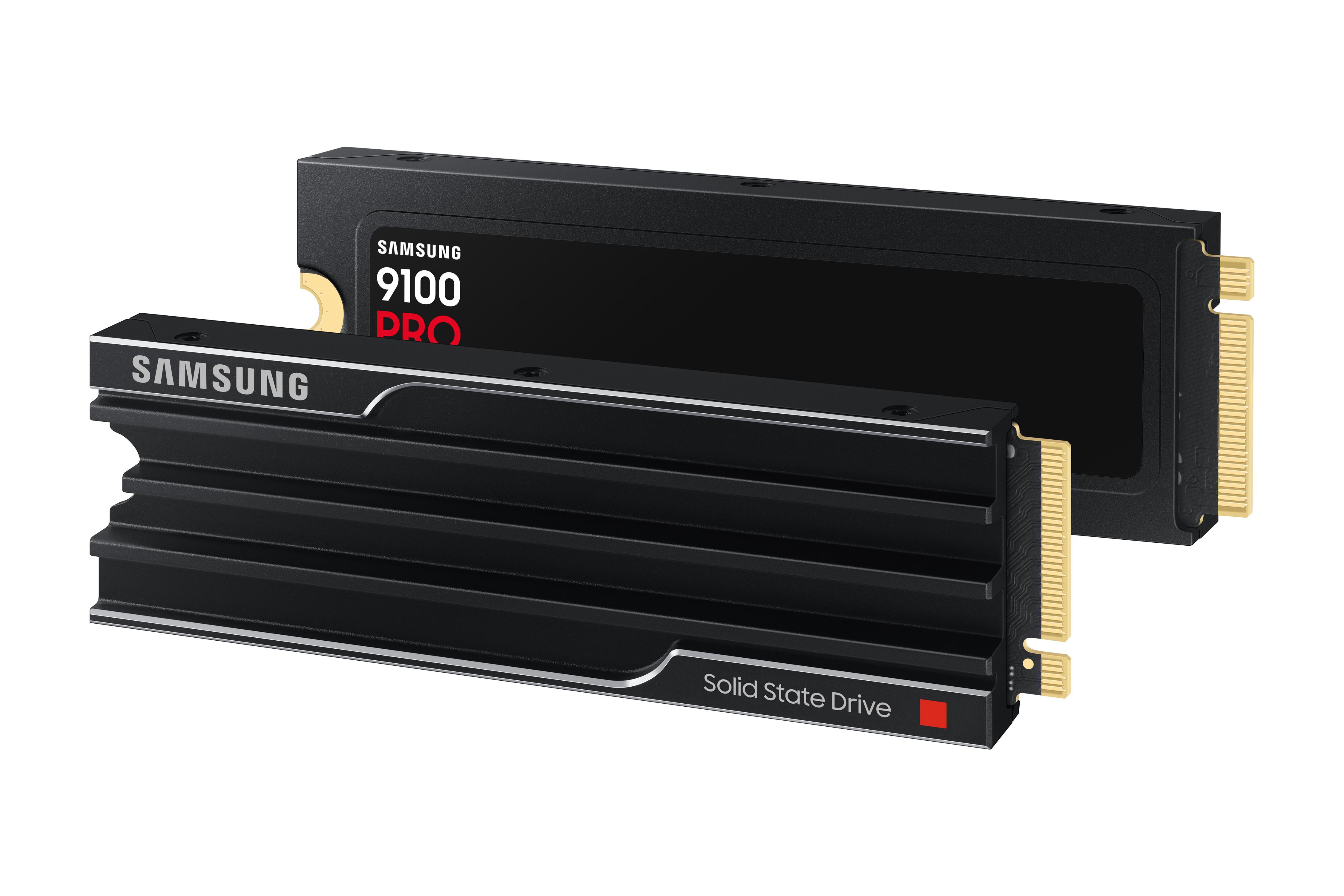 Samsung 9100 PRO NVMe SSD 8 TB M.2 PCIe 5.0 VD-NAND TLC mit Kühlkörper