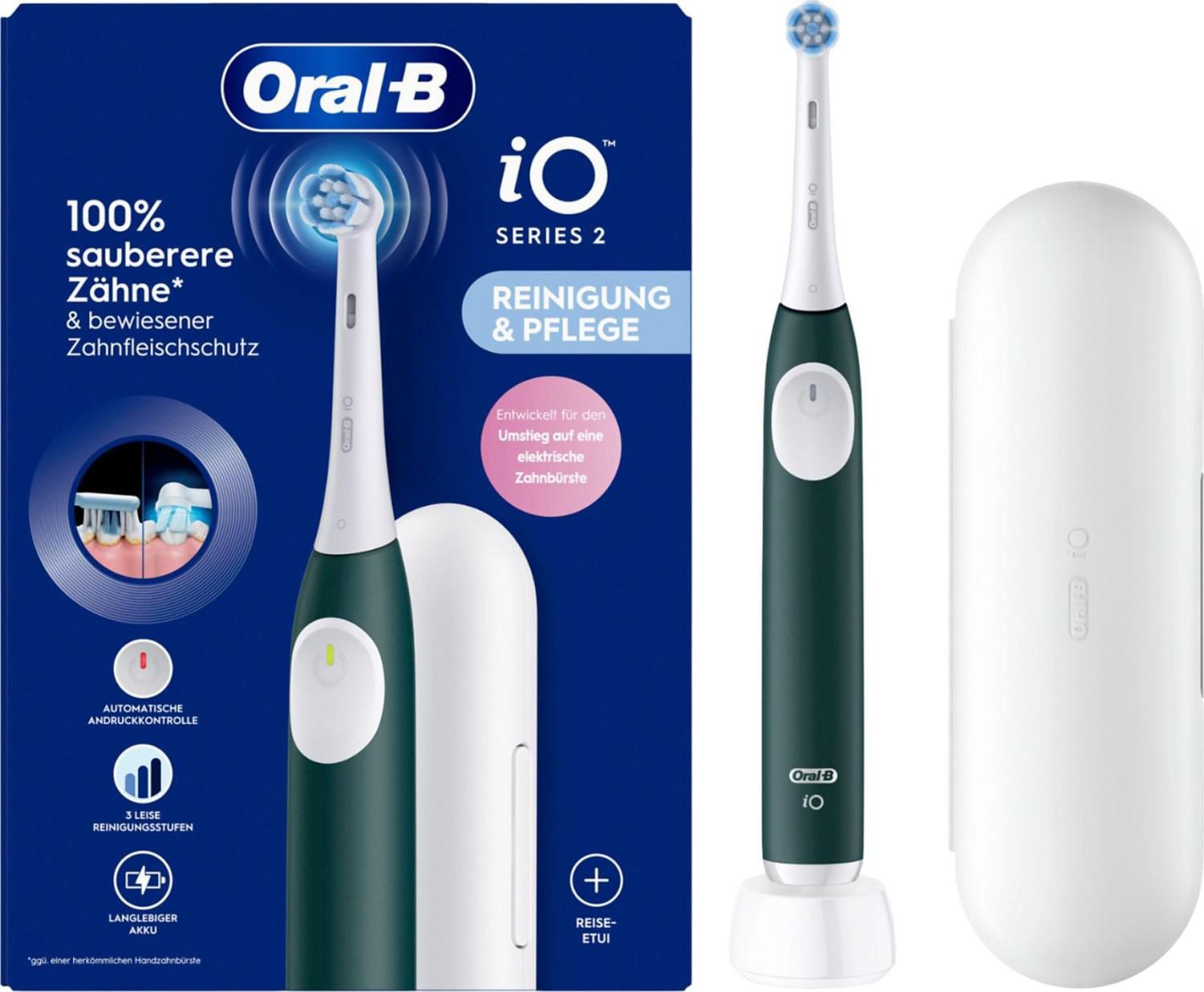 Oral-B Braun Oszillierende Zahnbürste Io Series 2 3 Modi 2 Bürstenköpfe Drucksensor Timer - Image 2