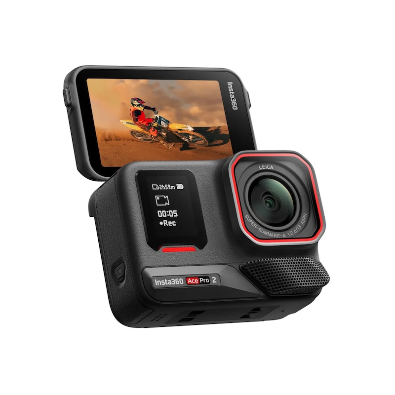 ULTRA HD günstig Kaufen-Insta360 Ace Pro 2  Actioncam Standard-Bundle. Insta360 Ace Pro 2  Actioncam Standard-Bundle <![CDATA[• Actioncam, Staub-/Spritzwasserschutz, Wasserdicht • Video: 8k Ultra HD Videoaufnahme (7.680 x 4.320 Pixel, 24 fps) • Foto: 48 Megapixel (7.776 x 3.888 