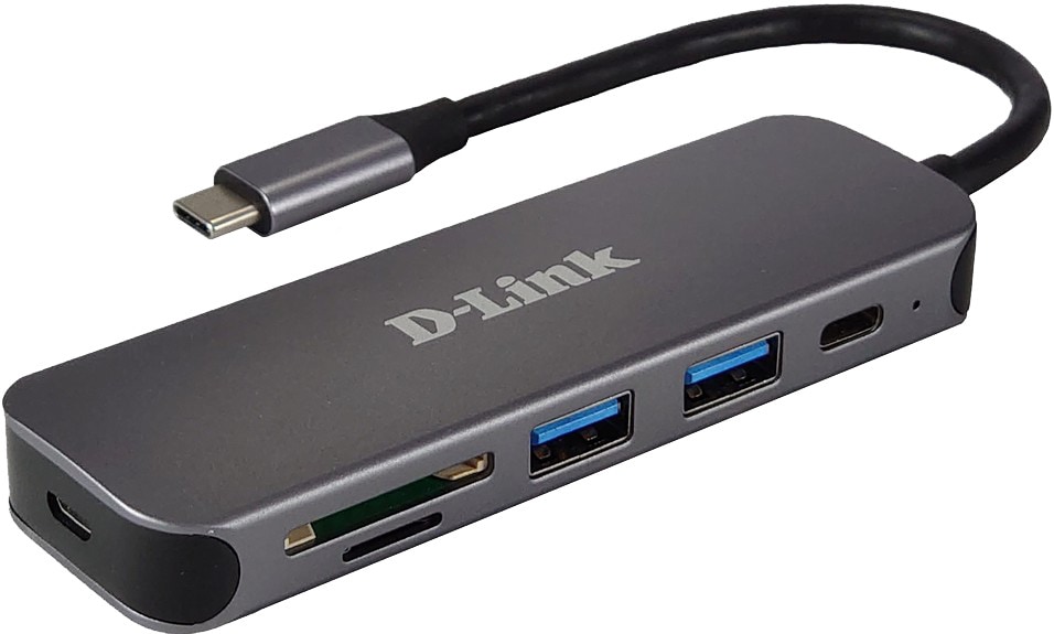 D-Link DUB-2325/E 5-in-1 USB-C-Hub mit Kartenleser Image